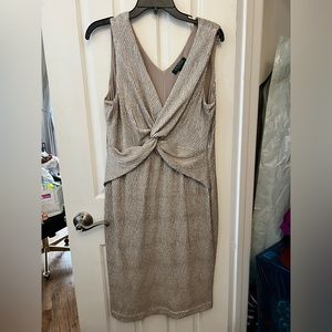 Lauren Ralph Lauren gold cocktail dress (size 16) - excellent condition
